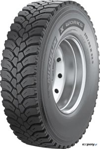 OPONA 315/80R22.5 X WORKS HD D 156/150K ON/OFF 3PMSF M+S DRIVE Michelin (D,B,A,74dB)