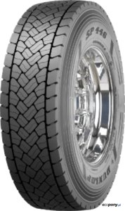 OPONA 295/60R22.5 SP446+ 150K/149L 3PMSF M+S DRIVE Dunlop (D,B,A,73dB)