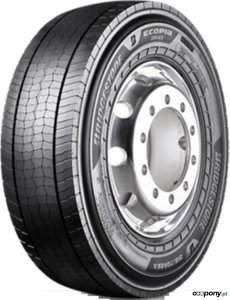 OPONA 315/80R22.5 ECOPIA DRIVE ENLITEN 156/150L 3PMSF M+S DRIVE Bridgestone (A,B,A,71dB)